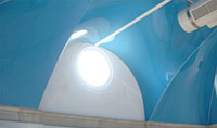 Commercial pool ceiling
